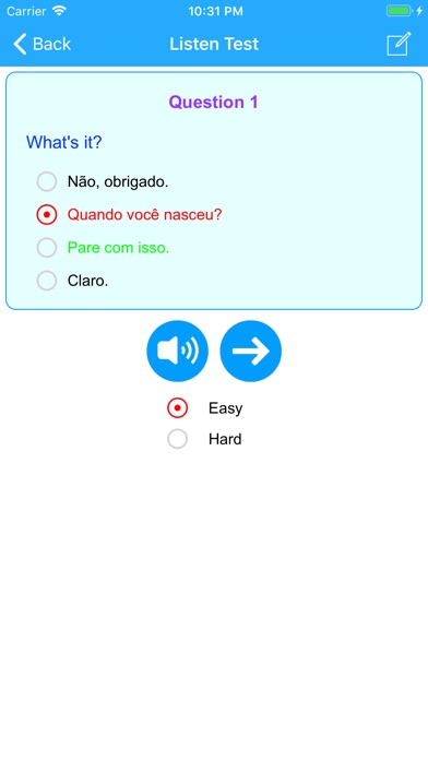 Learn Portuguese Phrases Lite screenshot 4