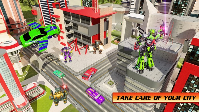 Flying Car War Hero Robot(圖5)-速報App