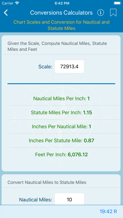 Nautical Calculator Screenshot 2