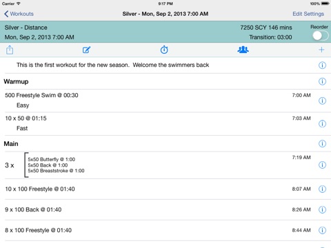 Workouts for Swim Coaches screenshot 2
