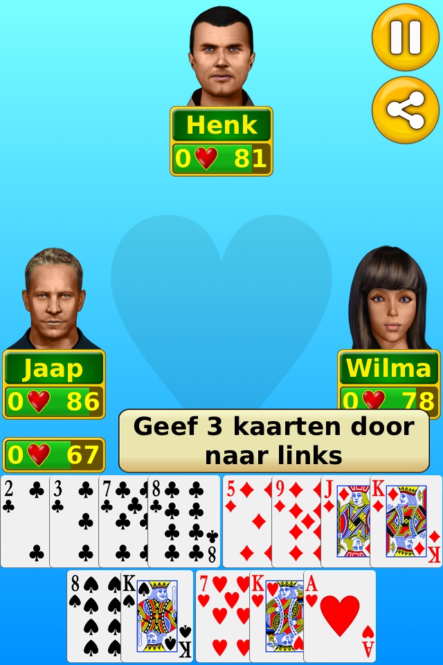 Hearts - Play online & offline screenshot 2