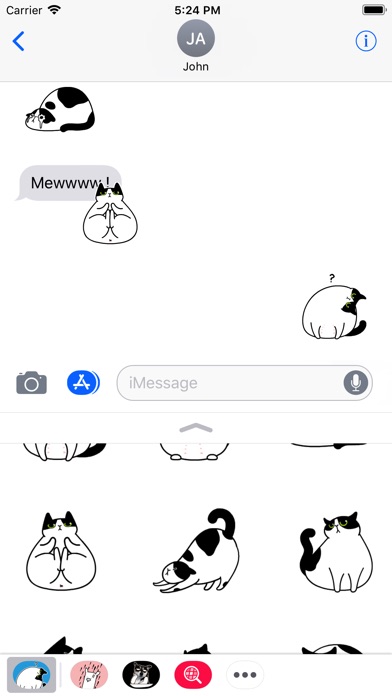 Fat Cats Animated Stickers screenshot 2