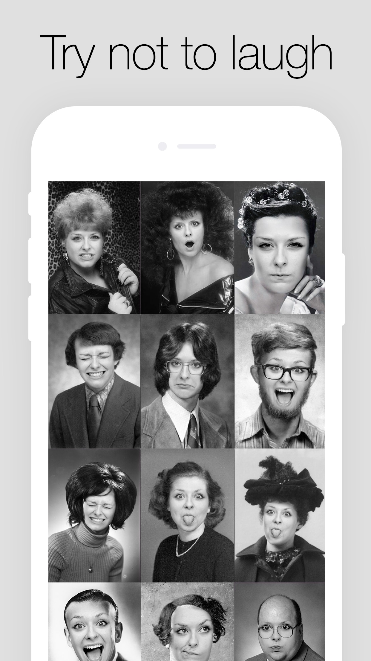 Screenshot do app OldBooth