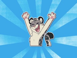 Now you can react to your friend's conversations with your favourite Snow Leopard stickers