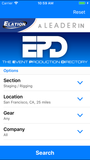 Event Production Directory