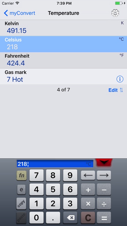 myConvert - unit converter screenshot-3