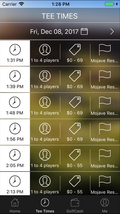 Mojave Resort Golf Tee Times screenshot 4