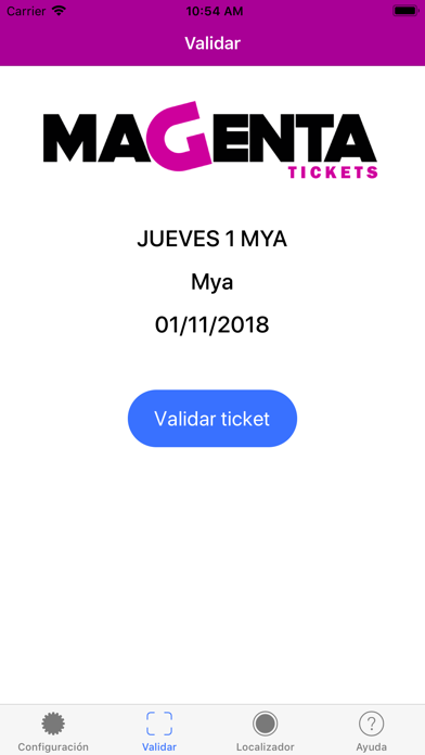 Magenta Tickets - Validar screenshot 2