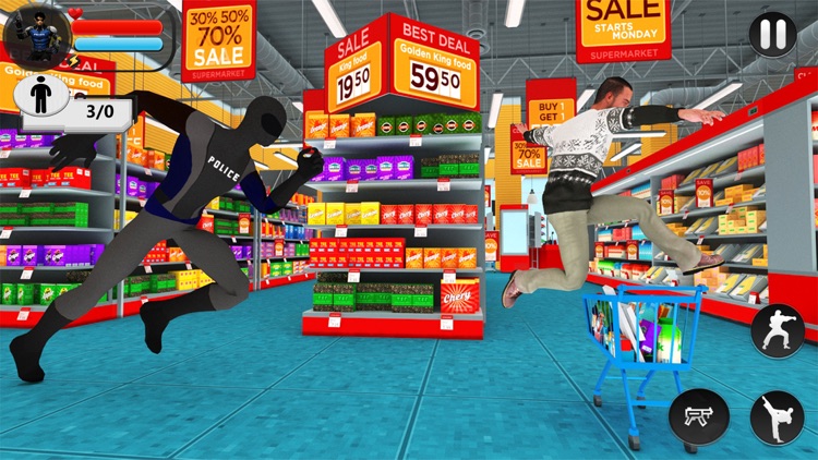 Super Police Heroes: City Supermarket Rescue - Pro screenshot-3