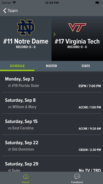 Notre Dame Football screenshot-6