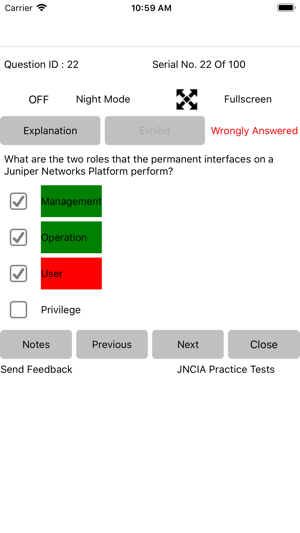 Exam Sim For JNCIA Junos(圖9)-速報App