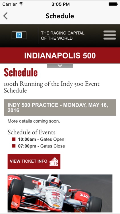 Indy 500 Racing News