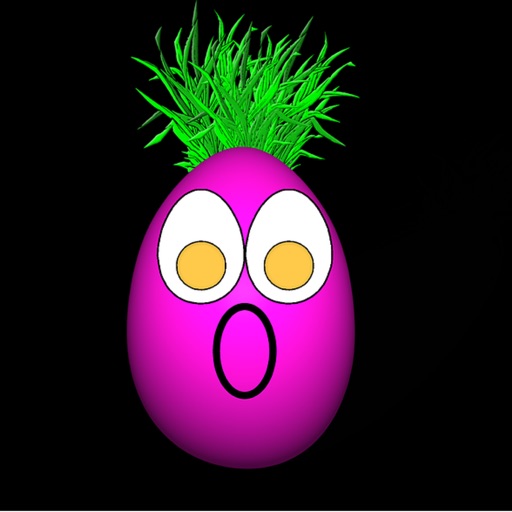 Purple Egg Face Sticker Pack icon