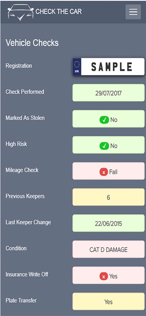 Check The Car - Car Check UK(圖2)-速報App