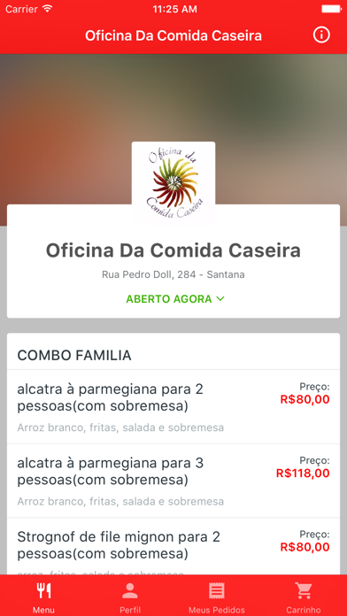 How to cancel & delete Oficina Da Comida Caseira Delivery from iphone & ipad 1