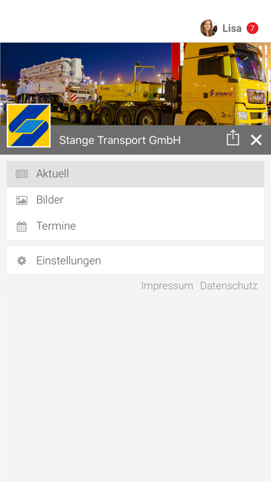 Stange Transport GmbH screenshot 2