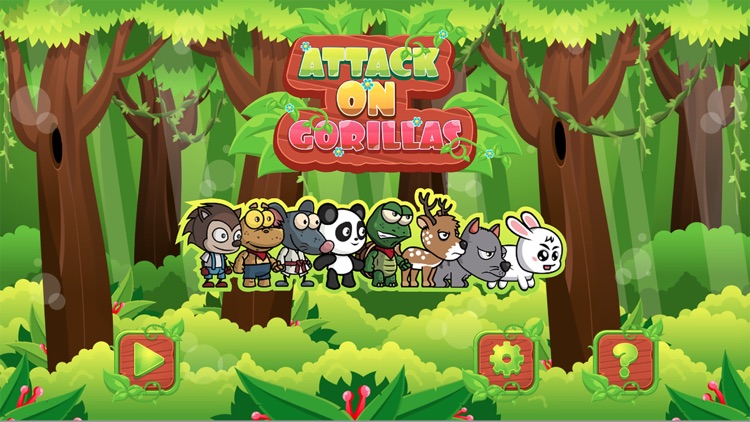 Angry animals attack gorillas