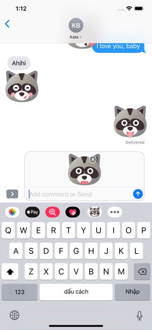 Little raccoon emoji(圖5)-速報App