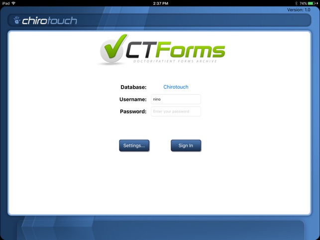 CT Forms Mobile 7.1