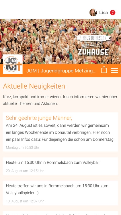 JGM | Jugendgruppe Metzingen