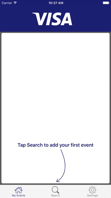 Visa Event App screenshot 2