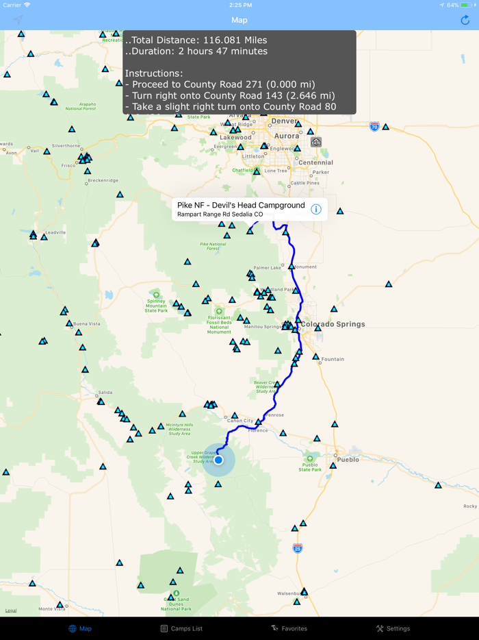 Colorado – Camping  RV spots