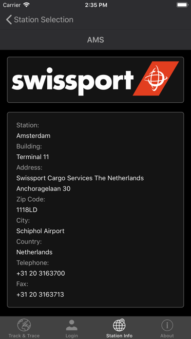 Swissport Cargo Portal screenshot 2
