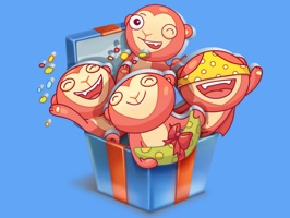 New funny sticker pack with a lovely Monkey
