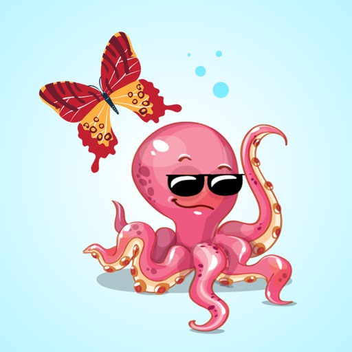 Butterfly & Octopus Stickers