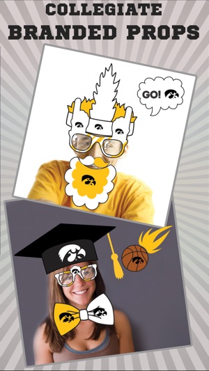 Iowa Hawkeyes PLUS Selfie Stickers(圖2)-速報App