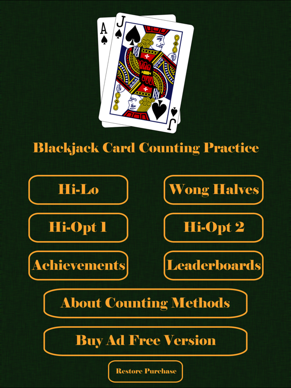 Card counting training