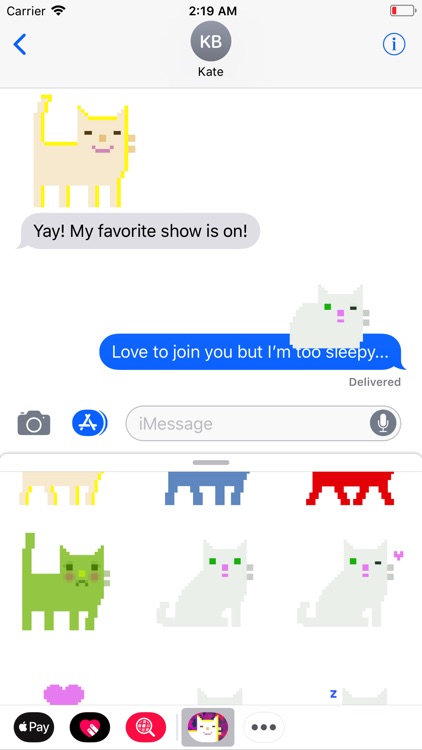 Pixel Cat Stickers