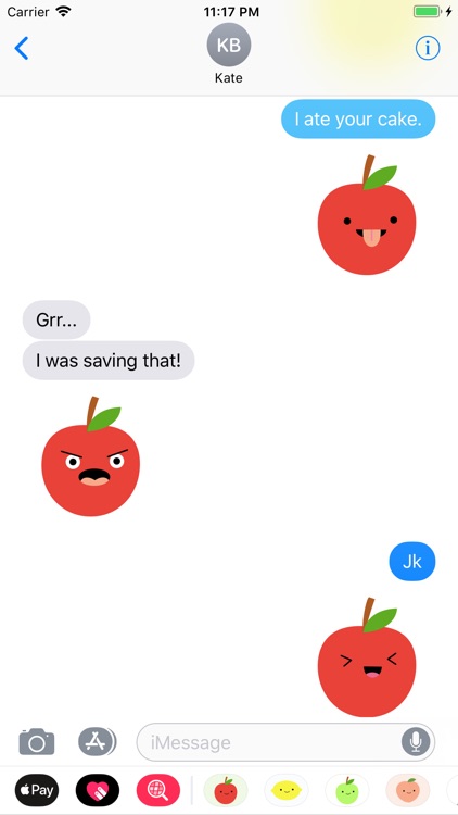 Cute Apple Stickers