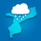 The rainfall information showing in Rainsat is received from satellite observations, collected every 15-minutes