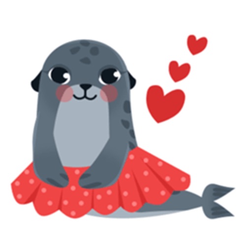 Adorable Seal SealMoji Sticker iOS App