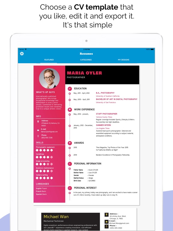 Quick Resume Builder Cv Maker App Price Drops