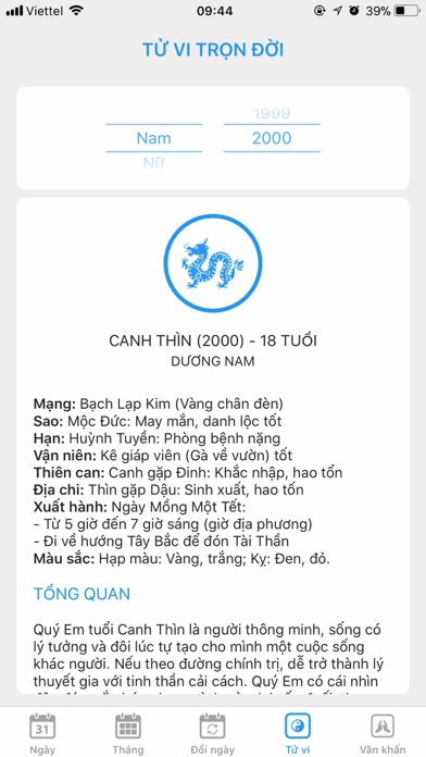 Lịch Việt Nam - Lịch Vạn Niên screenshot 4