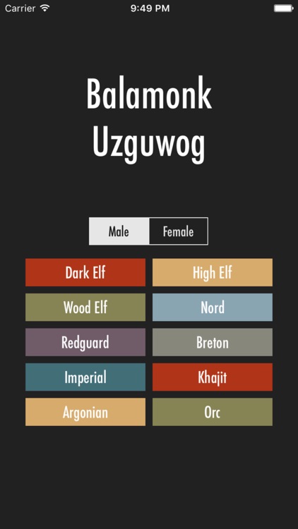 Elder Scrolls Name Generator