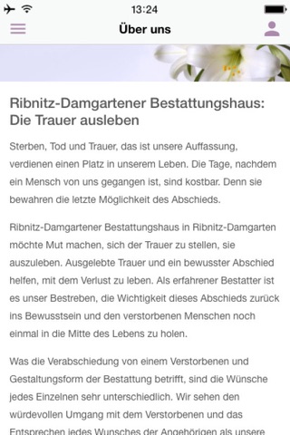 Ribnitz-Damgarten Bestattungen screenshot 2