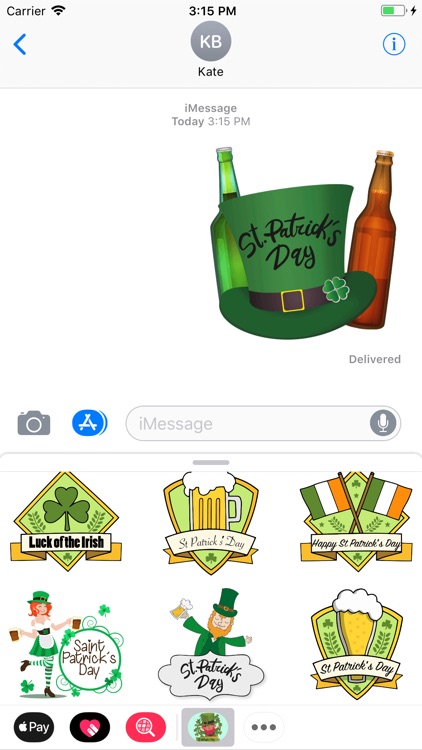 St. Patrick's Day Wish Sticker