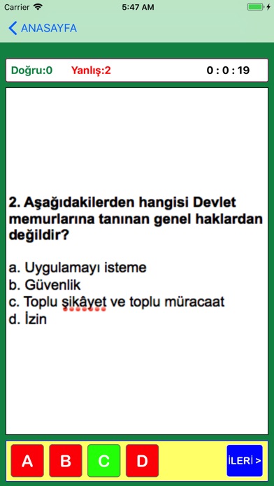 Aday Memurluk Ç.Sınav Soruları screenshot 3