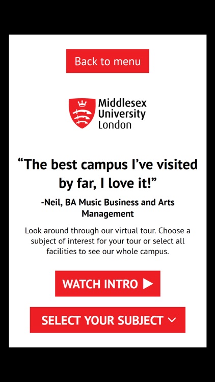 Middlesex Uni Virtual Tour