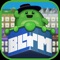 Blym is a funny animal, all green and round, who lived peacefully on his island when he discovered one day a strange machine in his garden