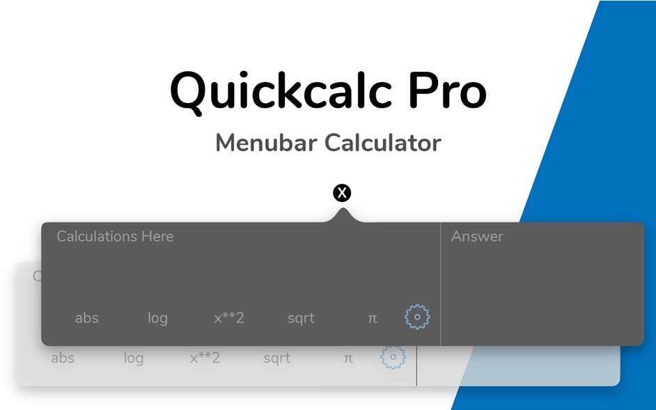 Quickcalc Pro 1.0  Menubar Calculator