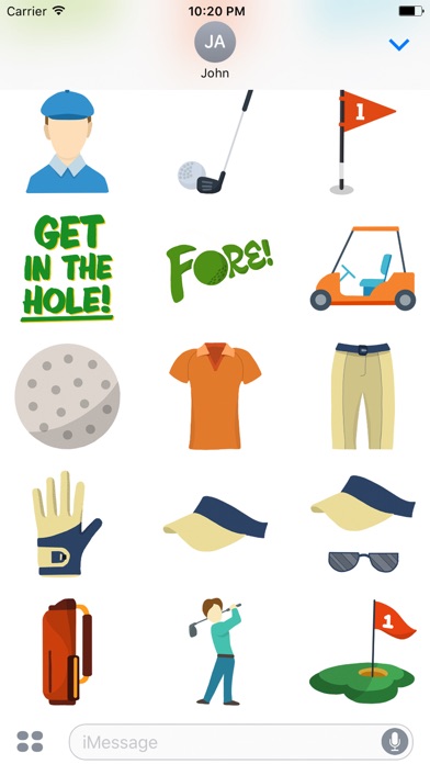 Fore! Golf Emoji screenshot 3