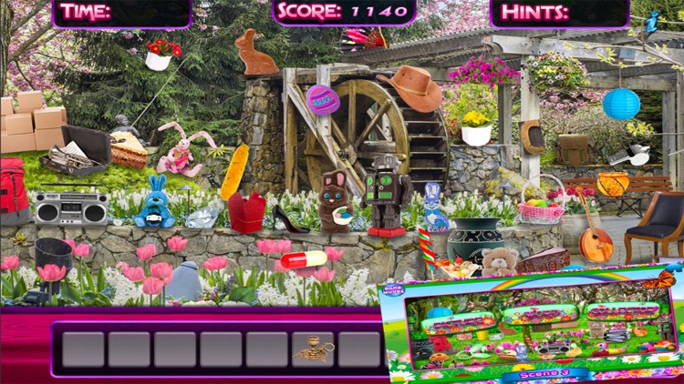 Hidden Object Spring Gardens & Spy Easter Objects