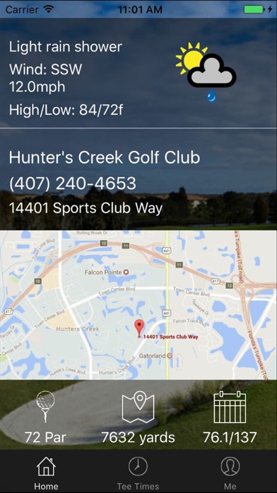 Hunter's Creek Tee Times screenshot 2