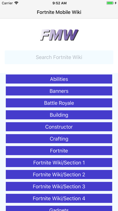 Mobile Wiki for Fortnite Screenshot 1