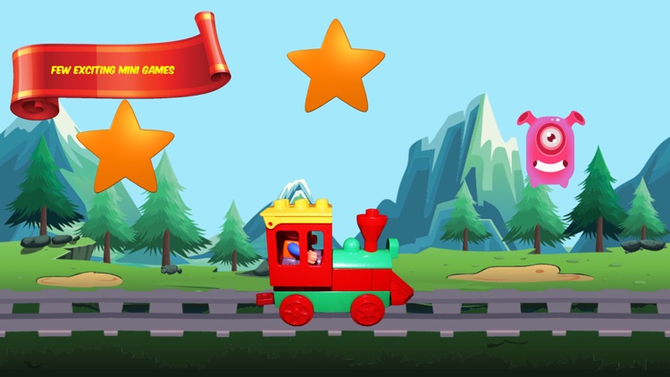 Toddlers train - game on rails