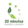 20 Minutos comida e conceito